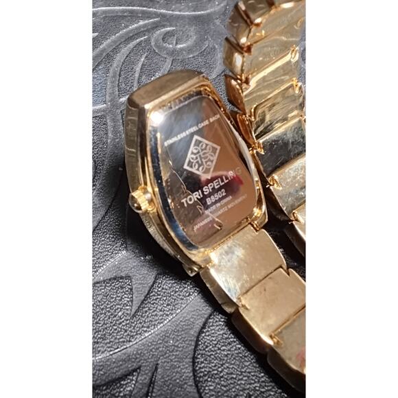 Tori Spelling Snake Watch Orange Enamel Wrap around working model B8502